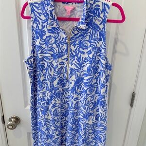 Lilly Pulitzer Blue and White Mini Dress